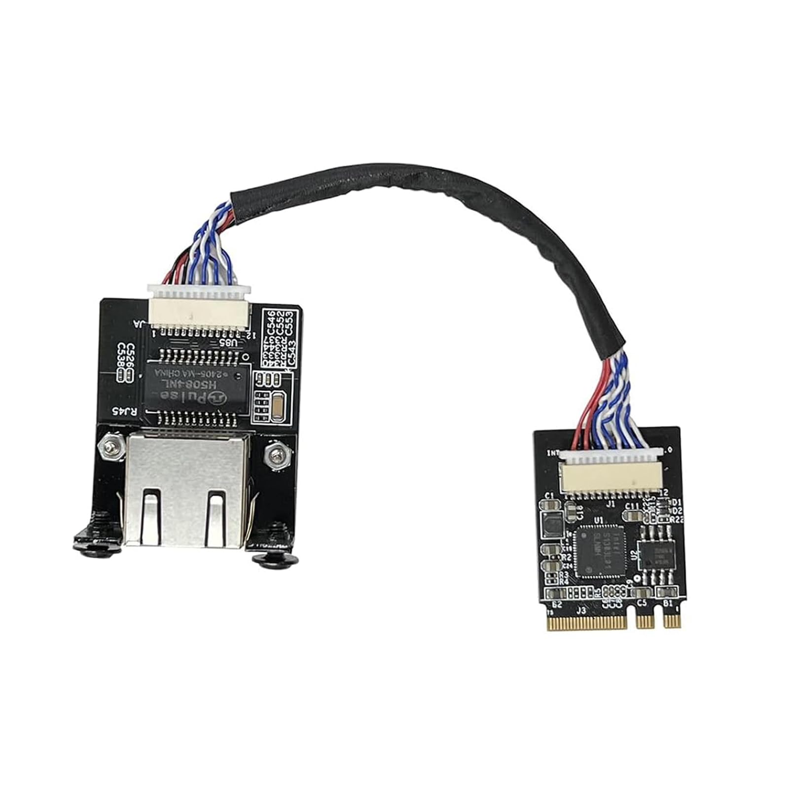 WayPonDEV M.2 A chiave E a modulo Ethernet 2,5 Gigabit, in-tel i225 i226 2.5G Ethernet Server NIC,10/100/1000/25000 Mbps RJ45 LAN, scheda di rete multi-Gigabit M.2, supporto 2230 (15 cm, i226 M.2 A+E