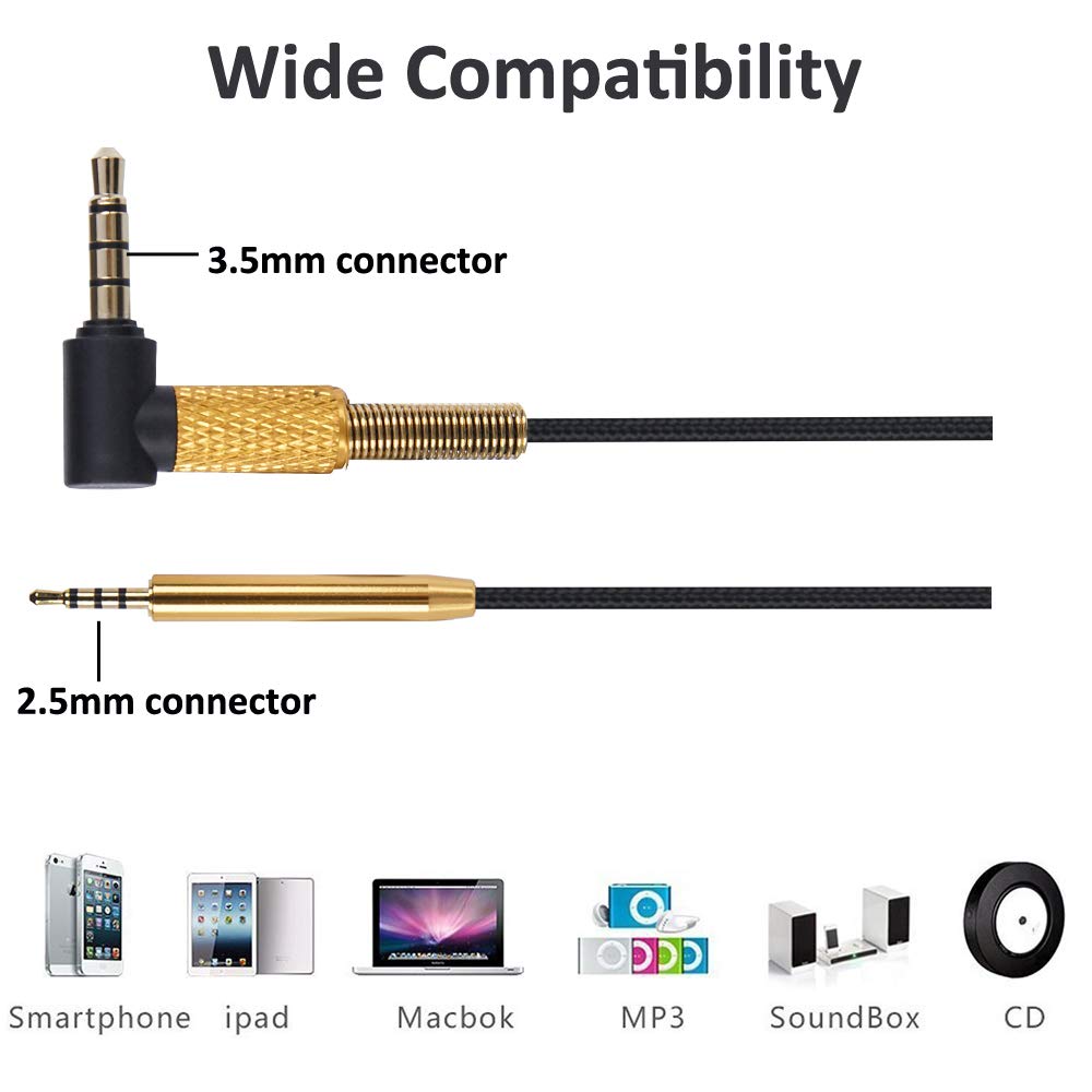 Cavo Audio Originale Generico Cavo Audio Con Microfono Di Ricambio Per Cuffie Bose QuietComfort 25 (QC25): Nuovo, Compatibile Cavo Microfono Bose QC25 - Foto 12