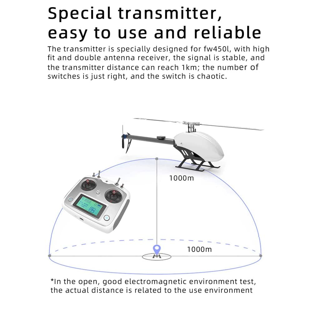 Helikopter RC dla dorosłych Podwójne silniki bezszczotkowe Napęd bezpośredni 6-kanałowe helikoptery RC Outdoor GPS Odwrócony lot, doskonały pilot 3D Samolot Prezenty Ulepszony mini