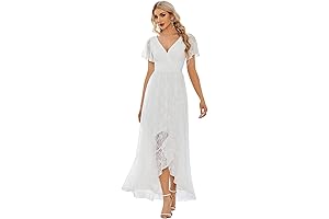 White Wedding Dresses: Find Your Dream Lace and Ruffle Maxi