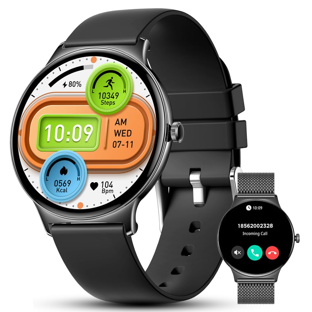 Filiekeu Women Men Smart Watch Bluetooth Calls Life Waterproof