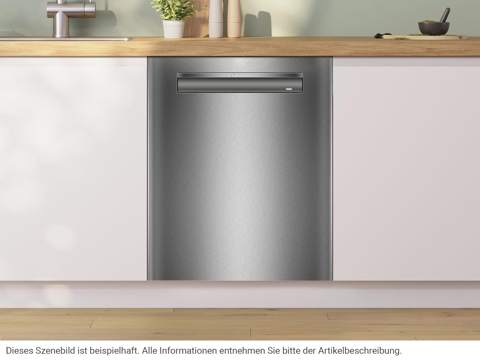 Bosch Elettrodomestici SMP4ECS71S Serie 4 - Lavavajillas empotrable bajo encimera, Home Connect, zona extra limpia: lavado intenso, EfficientDry: apertura automática de la puerta, 60 cm, acero