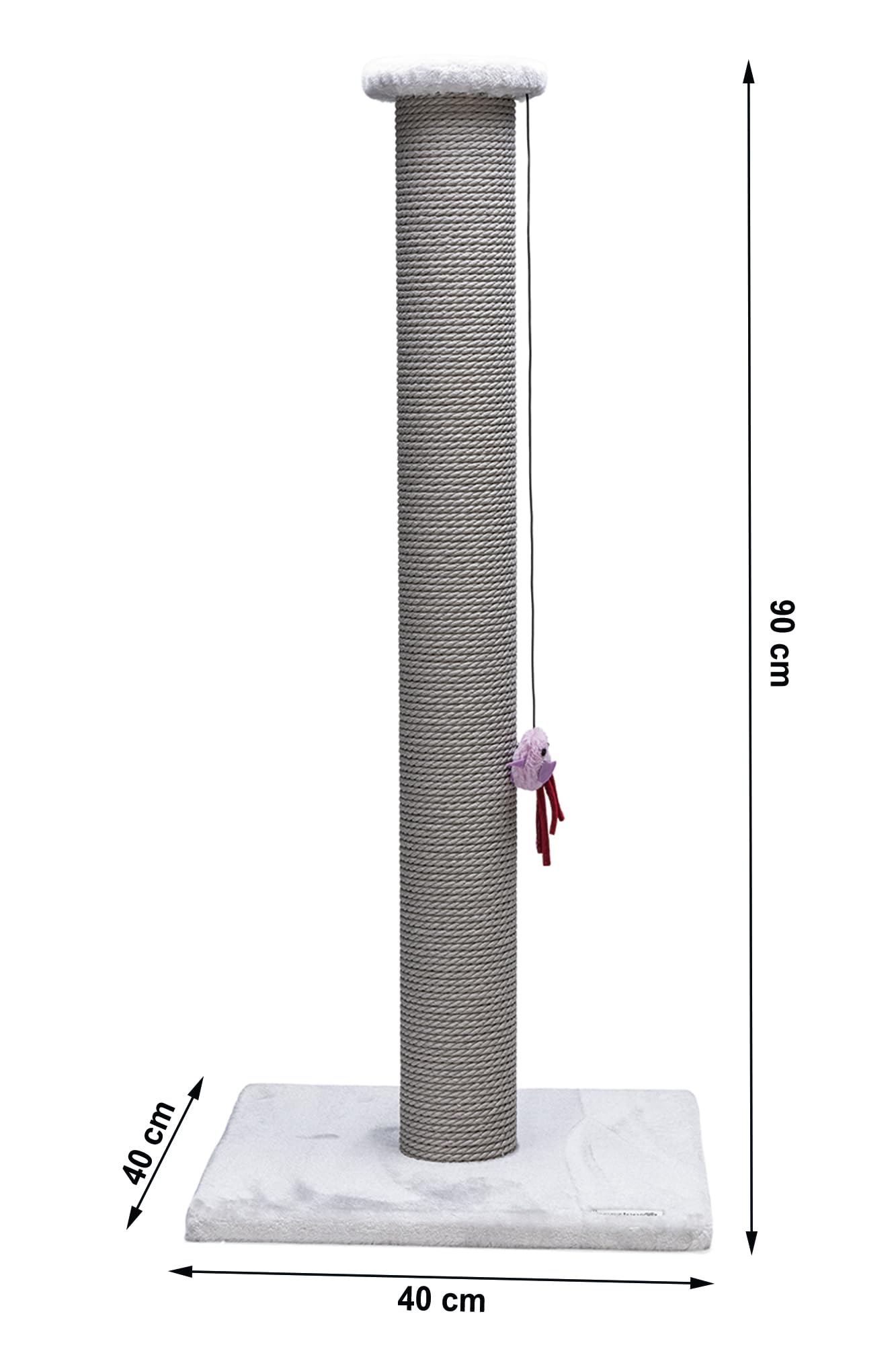Beeztees K&Bz Bz Scratching Post Figo XL Grey 40X40X90 400 g
