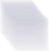 15PCS 6 Mil Thickness Blank Stencil Sheets - OEEKOI Clear Mylar Template Sheets Acetate Film Plastic Sheets for Making Craft Cutting Patterns Stencil, 12 x 12 Inches
