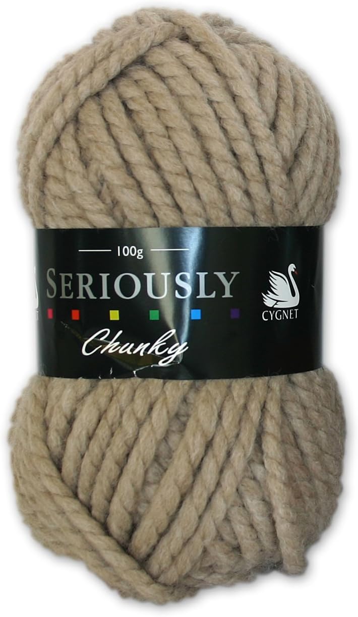 Cygnet C700/711 Fawn 100% Acrylic Seriously Chunky Super Chunky Yarn 100g