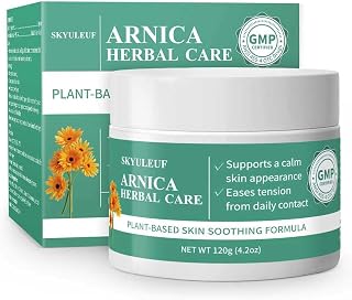 Arnica Cream with Natural Arnica Montana & Vitamins K, C & E – Supports Skin Comfort and Relaxation – Non-Greasy, Fast Absorbing, 4oz