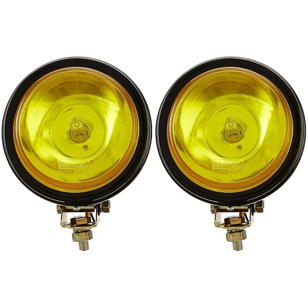 UNO Minda Mi-7762Dm Halogen Spot Lamp 110Mm With Bulb-Yellow | Vehicle Compatabile With : Universal (Pack of 2)-image-43