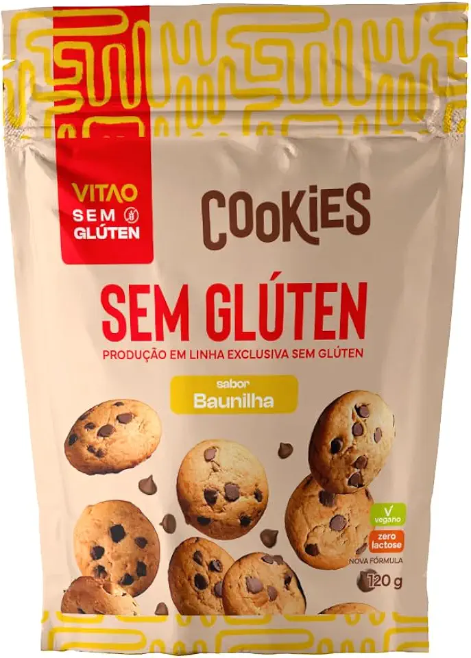 Vitao Cookies Sem Gluten Baunilha 120G