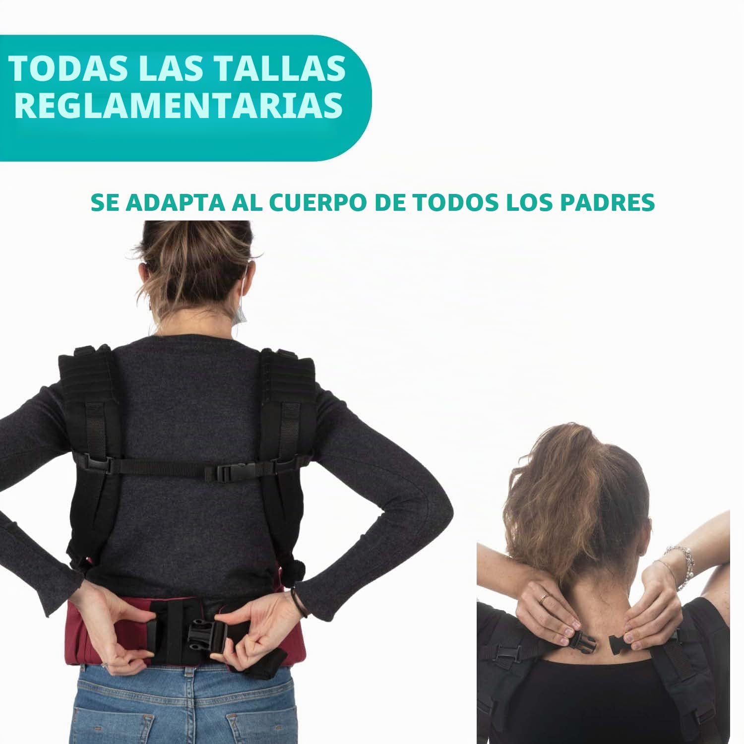 Chicco Myamaki Fit Portabebés Ergonómico de 0 Meses a 15 kg, Mochila Bebé Evolutiva Multifunción y Ajustables, Mochila Portabebés con Sujeción para Cabeza y Cuello, Granate (Burgundy Powder)