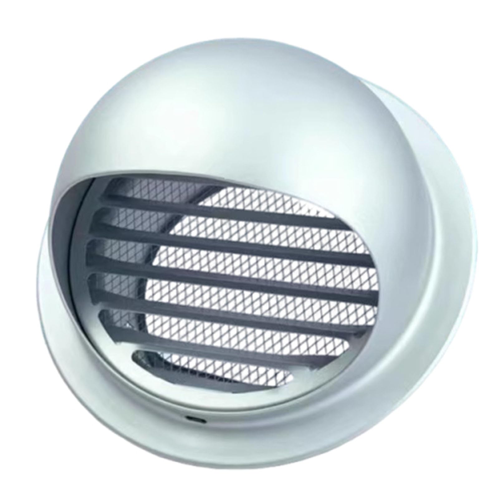 100/150 mm Grille D'aération Ronde en Aluminium avec Filtre À Mailles, Grille de Ventilation Extracteur pour Usage Intérieur et Extérieur(150mm/6inch)