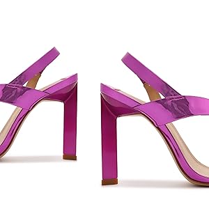 Amazon.com | SCHUTZ Dannie Fuchsia 6.5 M | Heeled Sandals