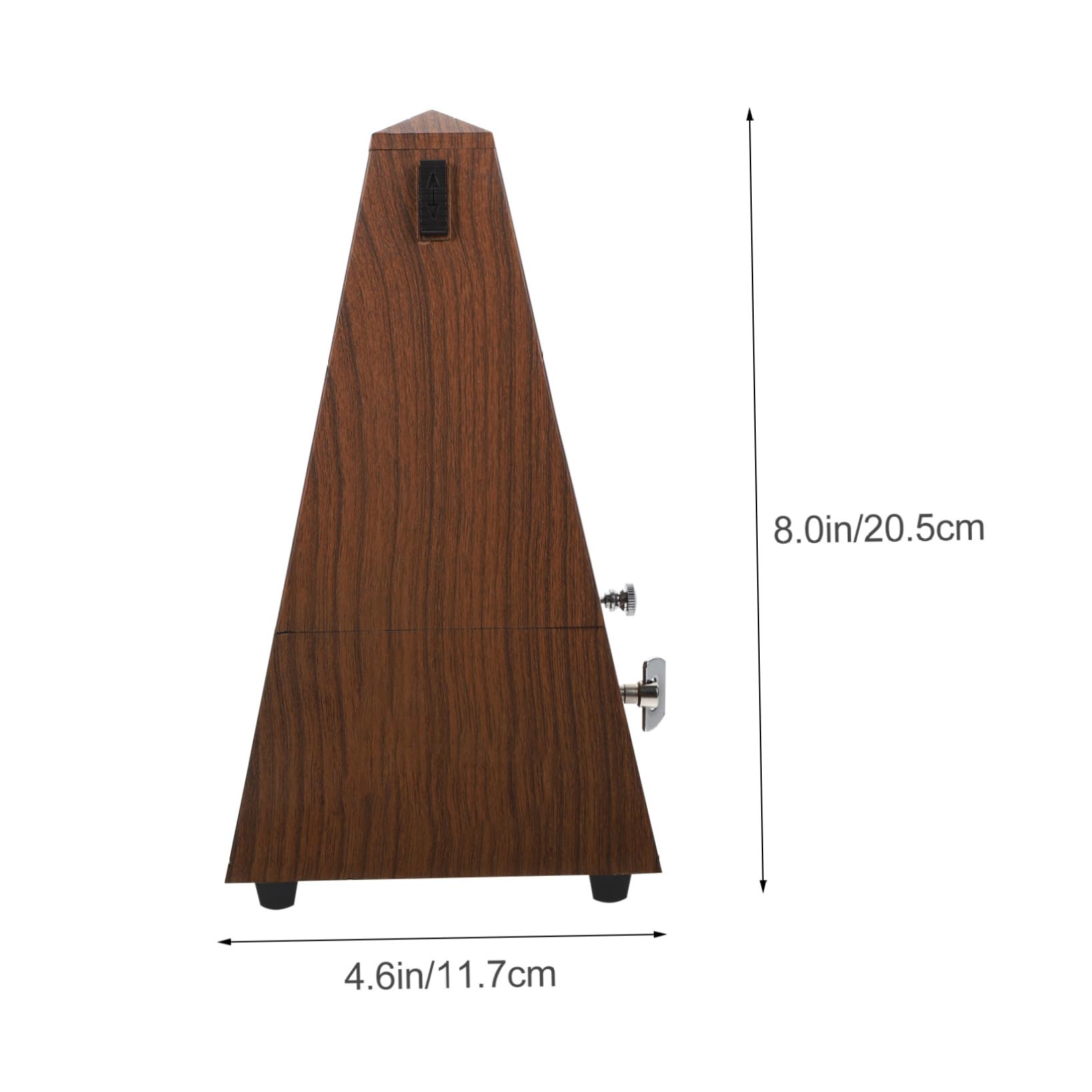 ERINGOGO Metrónomo Mecánico de Torre de Madera Diseño Antideslizante, Ritmo Preciso y Tempo Estable para Instrumentos Musicales como Guitarra y Piano