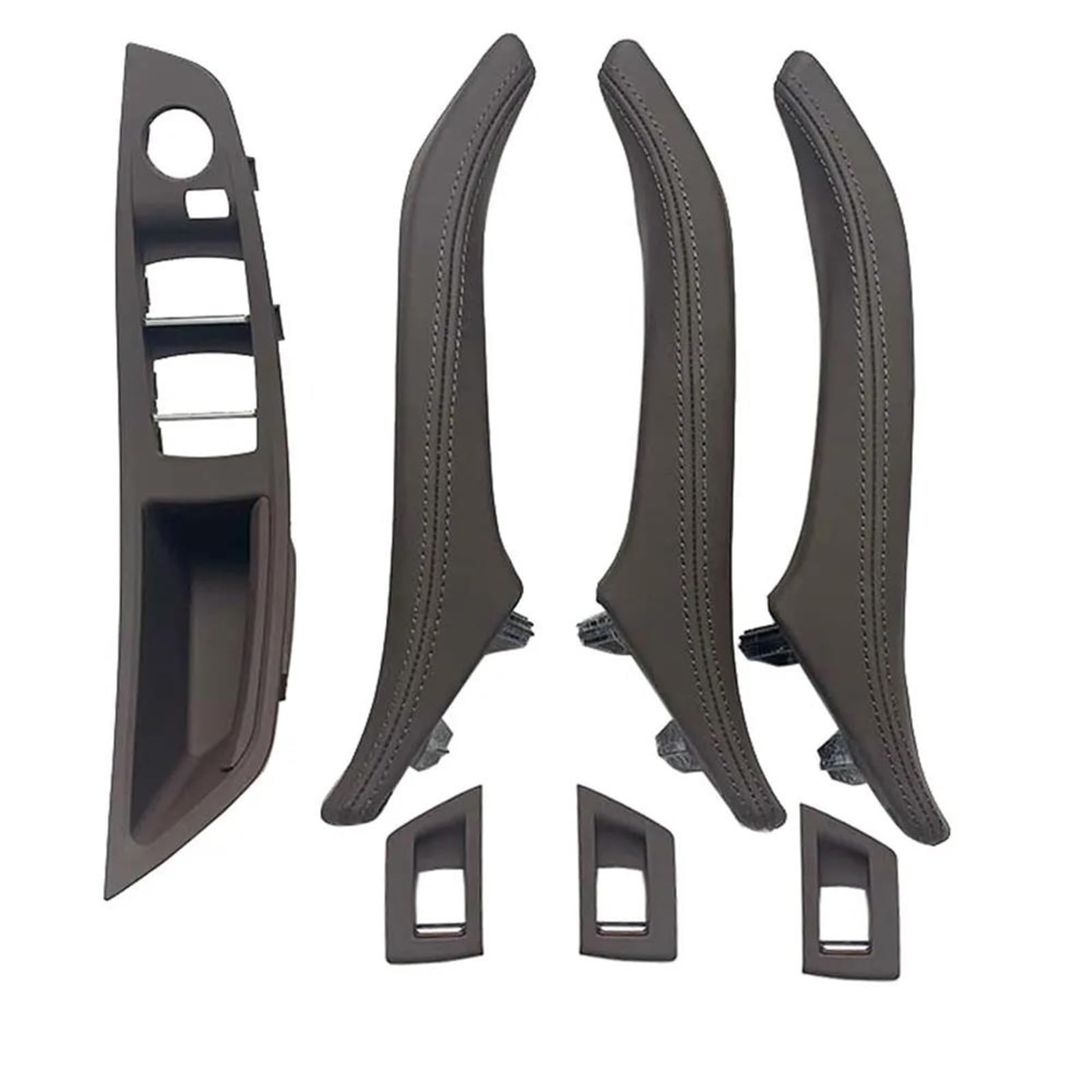 LVXVMOZEOK Interior Door Handle Armrest for 5 Series for F10 for F11 for 520 for 523 for 525 for 528 7PCS LHD Interior Lift Switch Armrest Cover Door Handle(B Moka 7PCS)