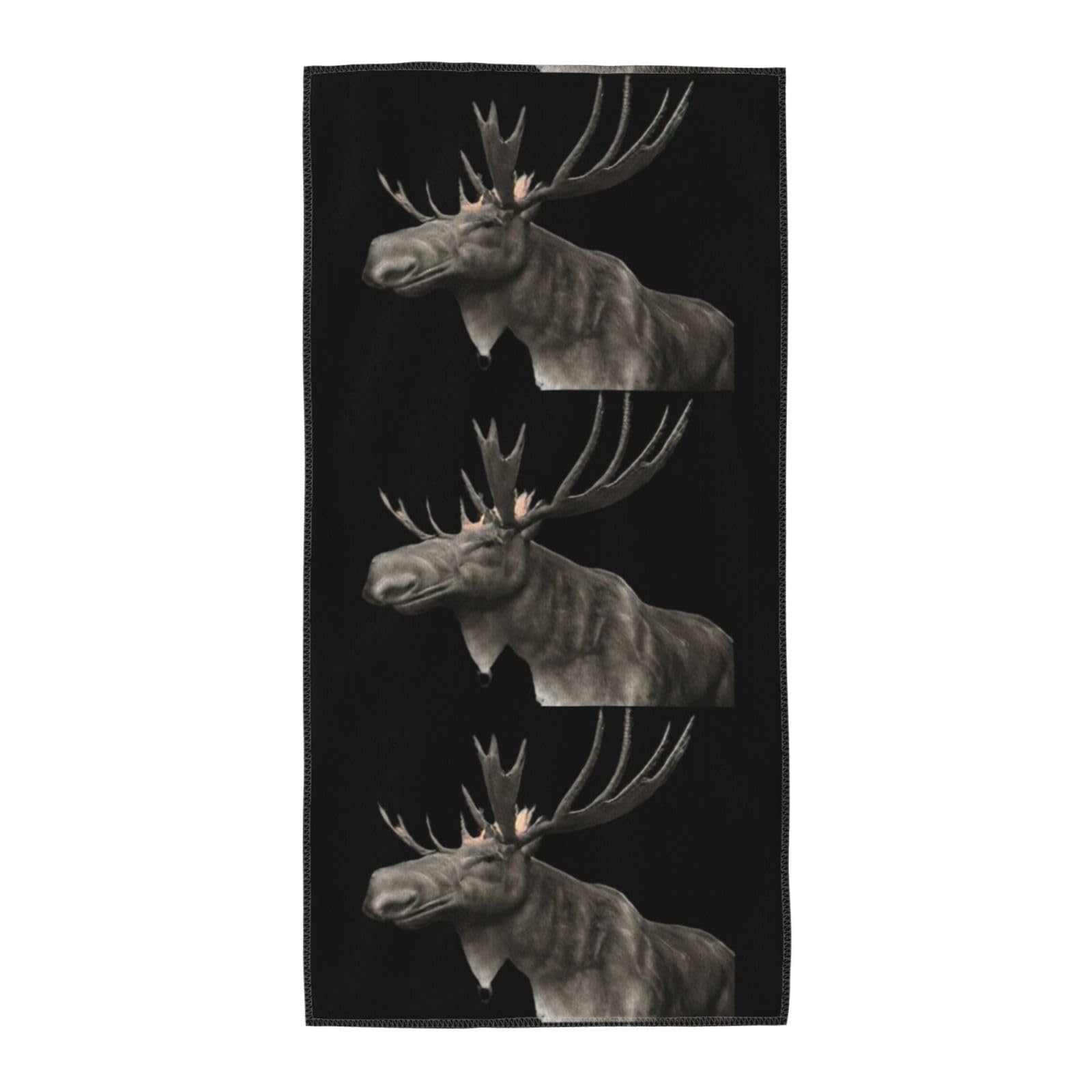 KAPPTYY Deer Breathable Long Towel Absorbent Reusable For Daily Family Life
