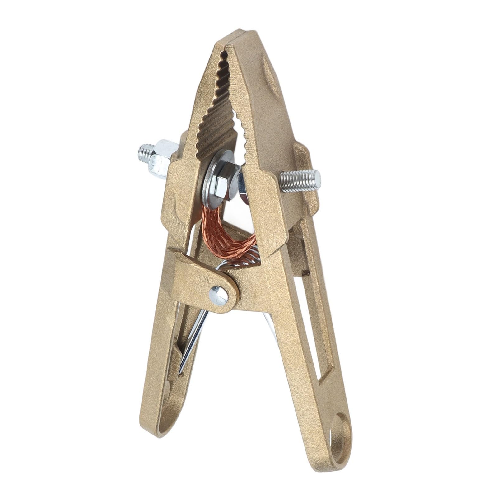2pcs 260A Brass A Shape Ground Welding Earth Clamp Argon Arc Machine Welder Electrode Holder Clip for Welding Machine