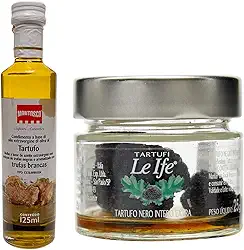 COMBO AZEITE TRUFA NEGRA 100ML MONTOSCO + TRUFA TARTUFO NEGRO INTEIRO LE IFE 25GR