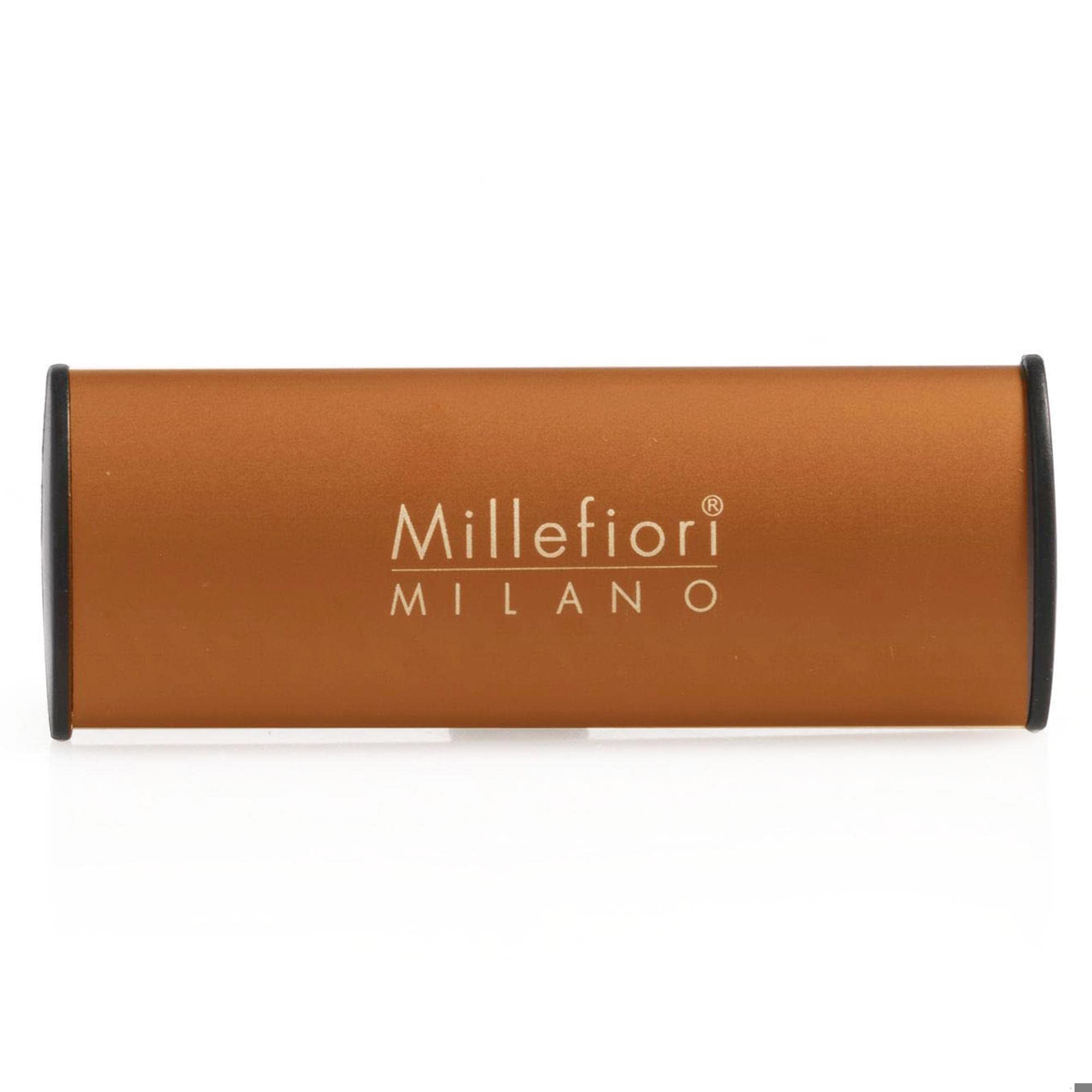Millefiori Milano – Icon Profumatore per Auto Classic Orange Tea Arancione – Fragranza Agrumata e Fresca, Clip Universale