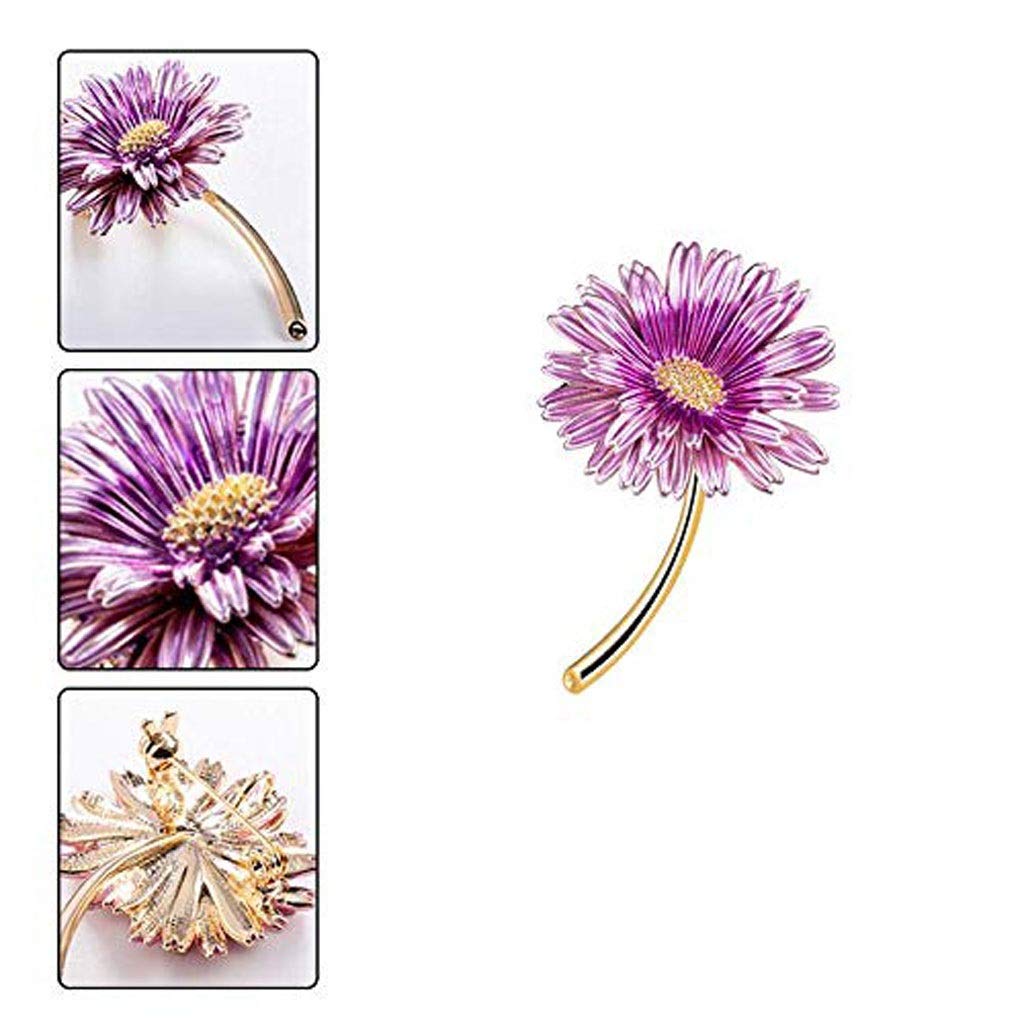 Kleine frische Sonnenblumen-Brosche aus Kristall, Anstecker-Brosche, Kristall-Strass-Brosche, Schmuck