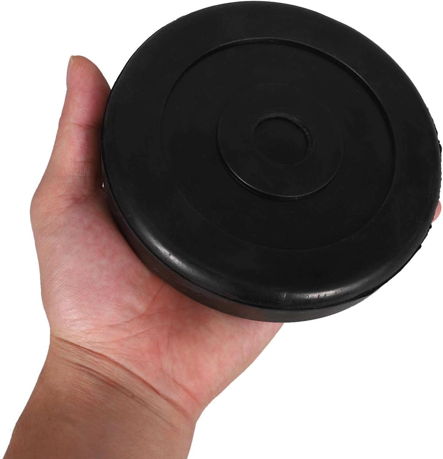 NUOBESTY 4pcs Black Round Rubber Lift Pads for Vehicle and Car Lifts Anti-Slip Universal Fit Rubber Arm Pads for Maintenance and Repair