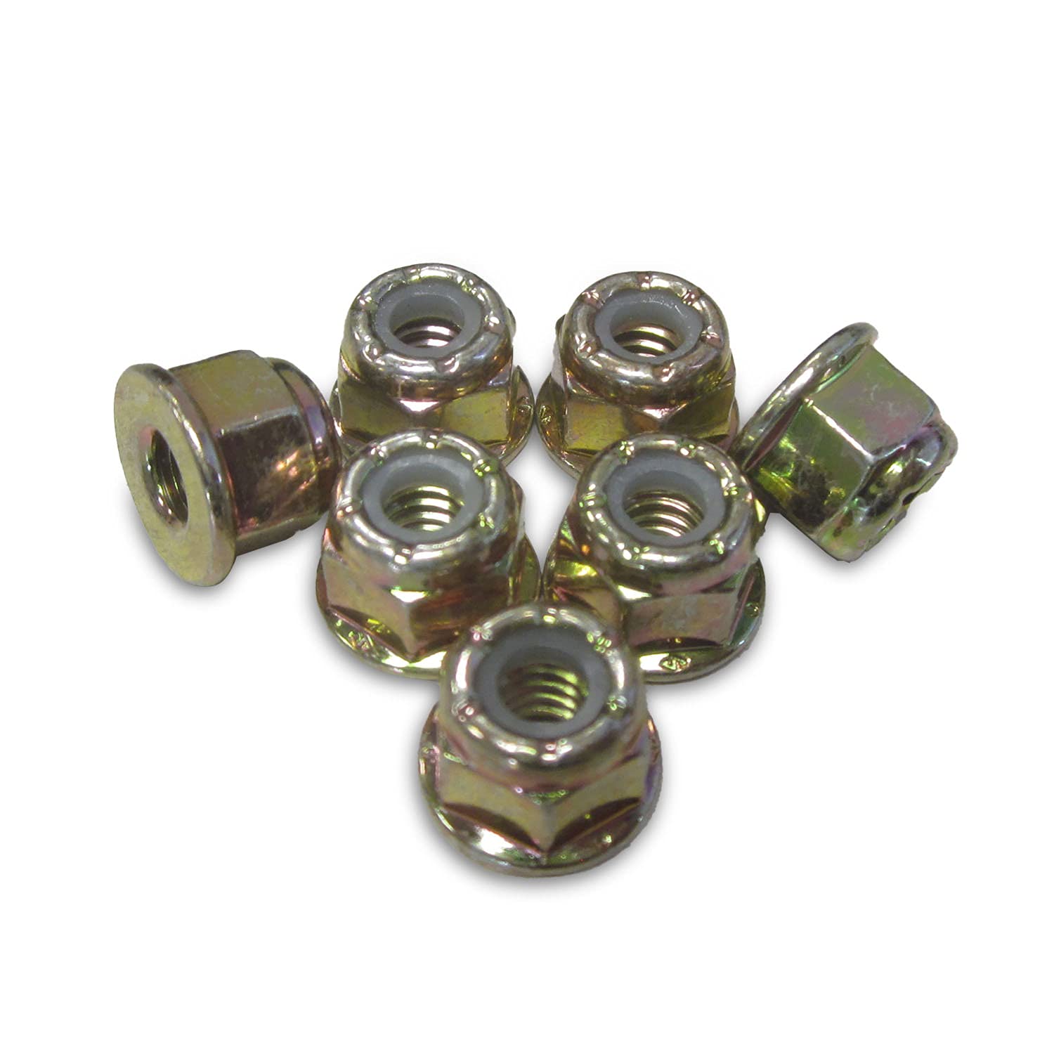 1/4 Inch Nylock Flange Nut Set Replacement for Polaris ATV UTV (Set of 6) – Replaces 7542153