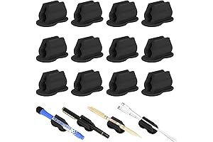 Pencil Holder for Wall: 12-Piece Adhesive Silicone Organizer for Pens, Markers, and Pencils