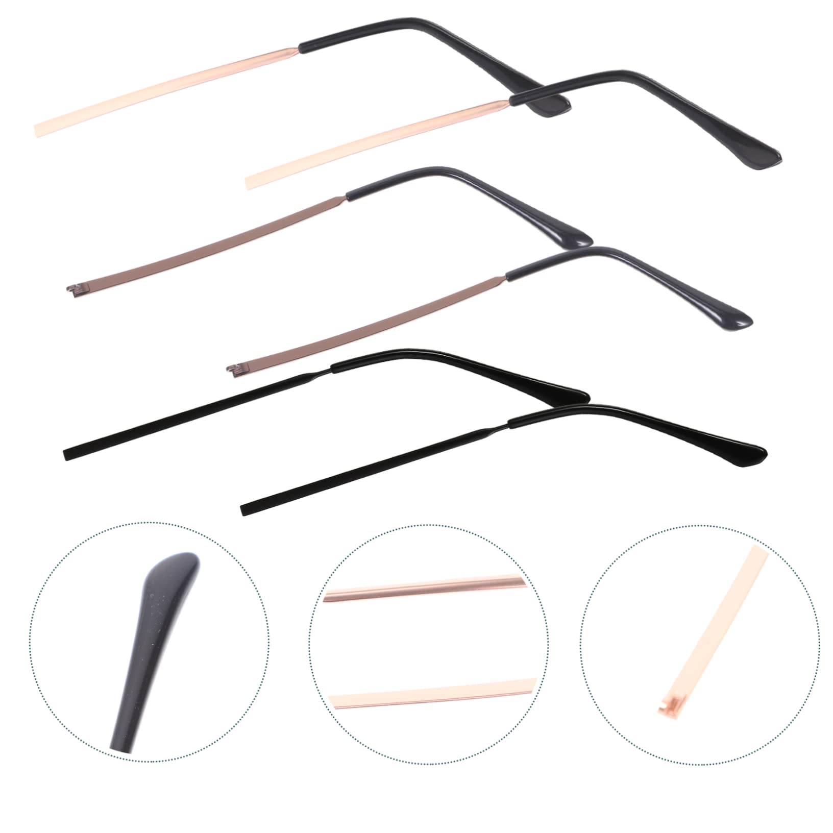Baluue 6paare Brillenbügel Metall Für Sonnenbrillen Und Lesebrillen Austauschbare Brillenarme