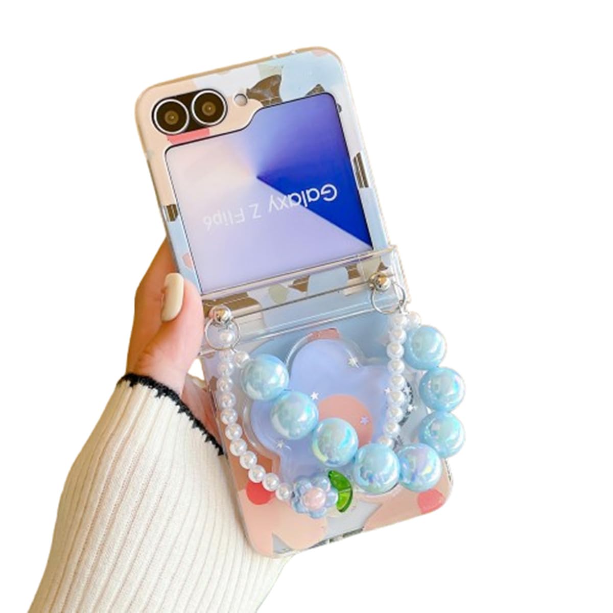 Amazon.co.jp: GUAYQAT Samsung Galaxy Z Flip 6用かわいいケース