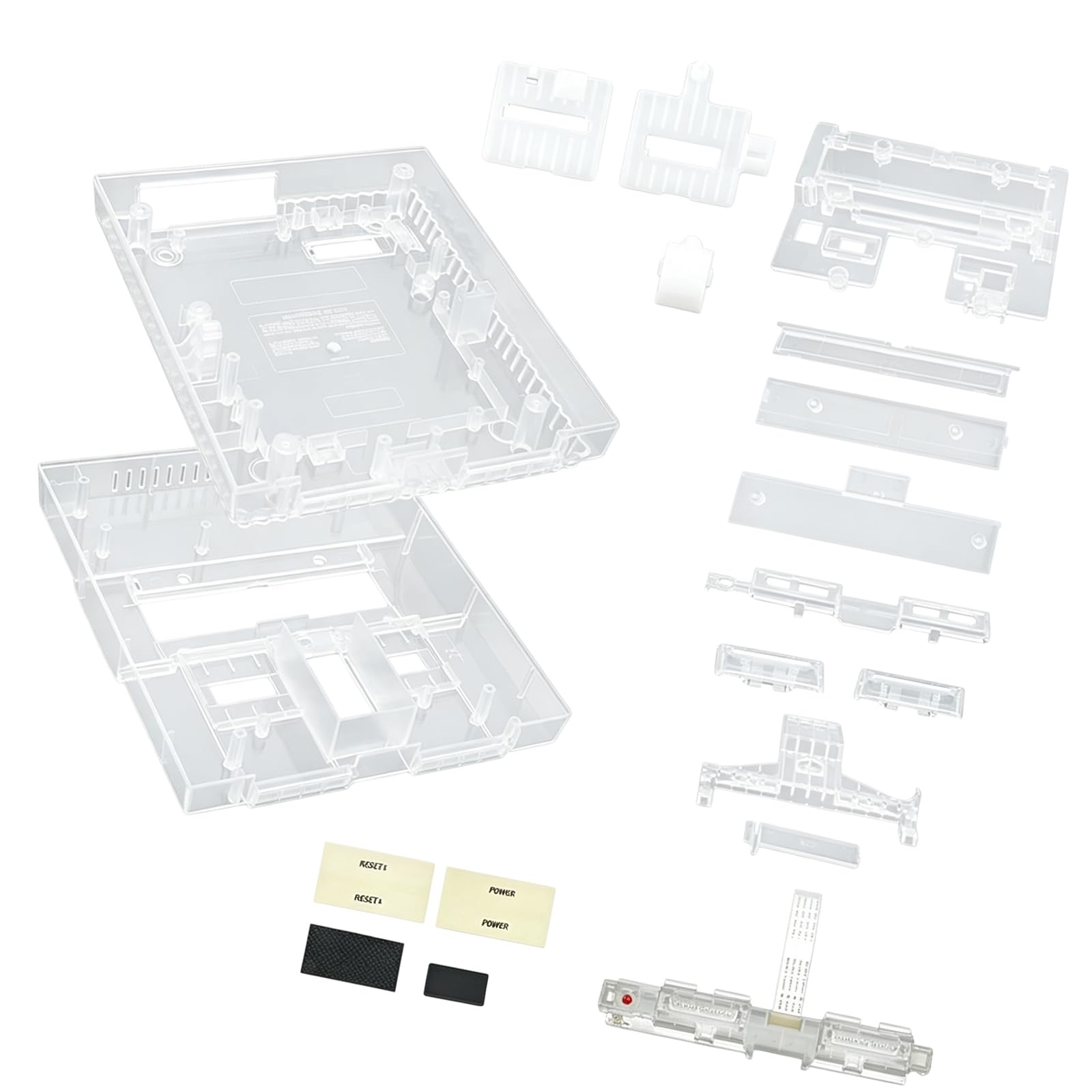 Coque de remplacement pour Console de couleur, boîtier en Substance ABS pour la réparation de la Console de jeu rétro et le changement de couleur, coque de remplacement