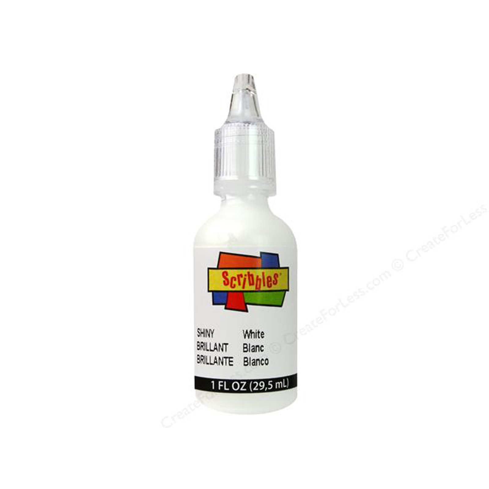 PAINT SCIBBLES WHITE SHINEY 1OZ