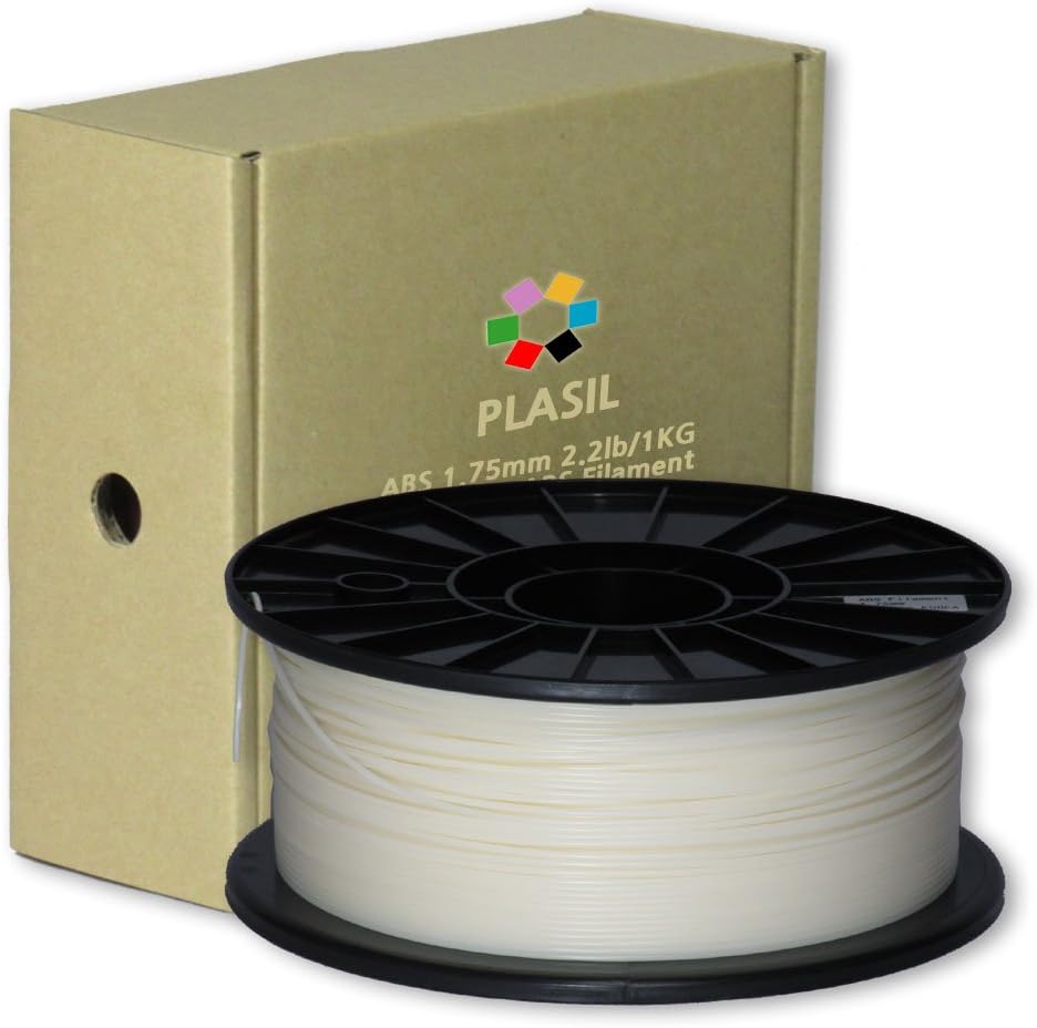 Plasil Korea 3D Printer Filament Natural Ivory ABS Material 1.75MM 1KG/2.2LB