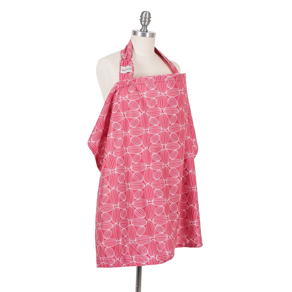 Bebe au Lait Premium Cotton Nursing Cover, Lightweight and Breathable Cotton, Open Neckline, One Size Fits All - Montecito