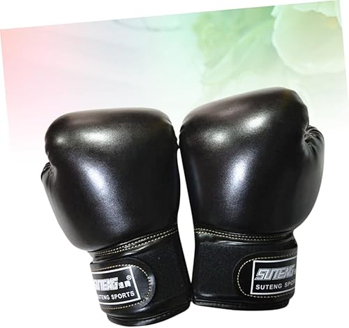 Miniatura 5 de Garneck Guantes de boxeo para niños, guantes de entrenamiento, guantes de entrenamiento Junior Punch PU cuero relleno de esponja para niños pequeños