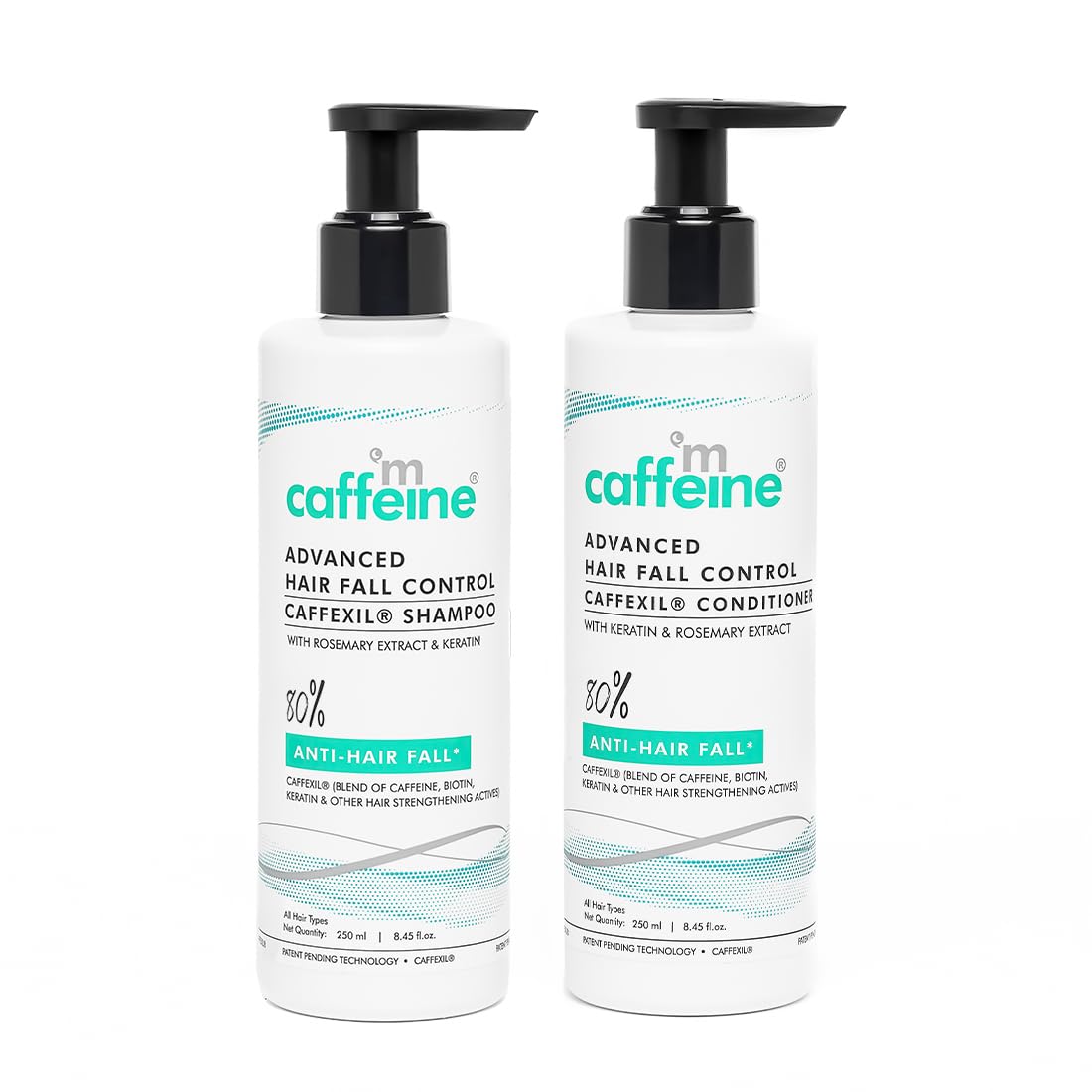 mCaffeine Caffexil Shampoo with Keratin, Biotin & Rosemary | Advanced 80% Hair Fall Control | Reduces Breakage & Thinning | Anti Dandruff Shampoo | Hair Shampoo for Men & Women | Sulphate Free - 250 ML-picture-23
