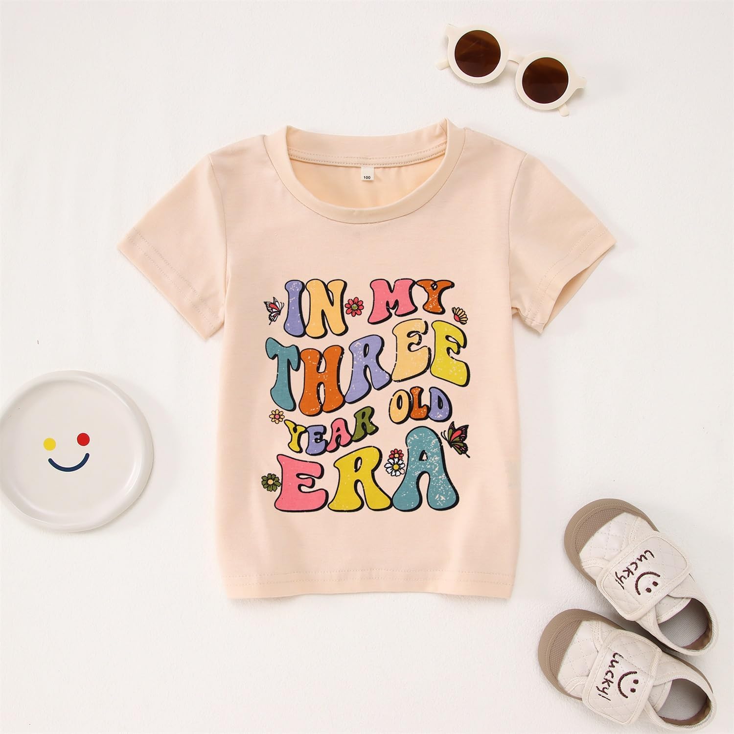 MODNTOGA Toddler Birthday Girl Shirt in My 1-7 Year Old Era Graphic T-Shirt Kid Girls B-Day Party Tee Short Sleeve Summer Top - Image 7