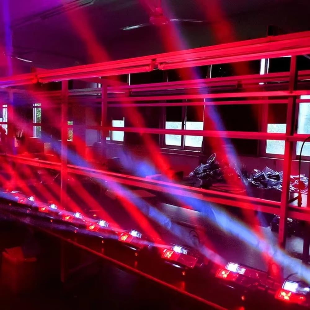 Efekt Spider Beam z LED RGBW i sterowaniem DMX - Światło imprezowe, stroboskop pająka, projektor aktywowany dźwiękiem do barów, klubów, dyskotek, imprez, DJ-ów i wesel.