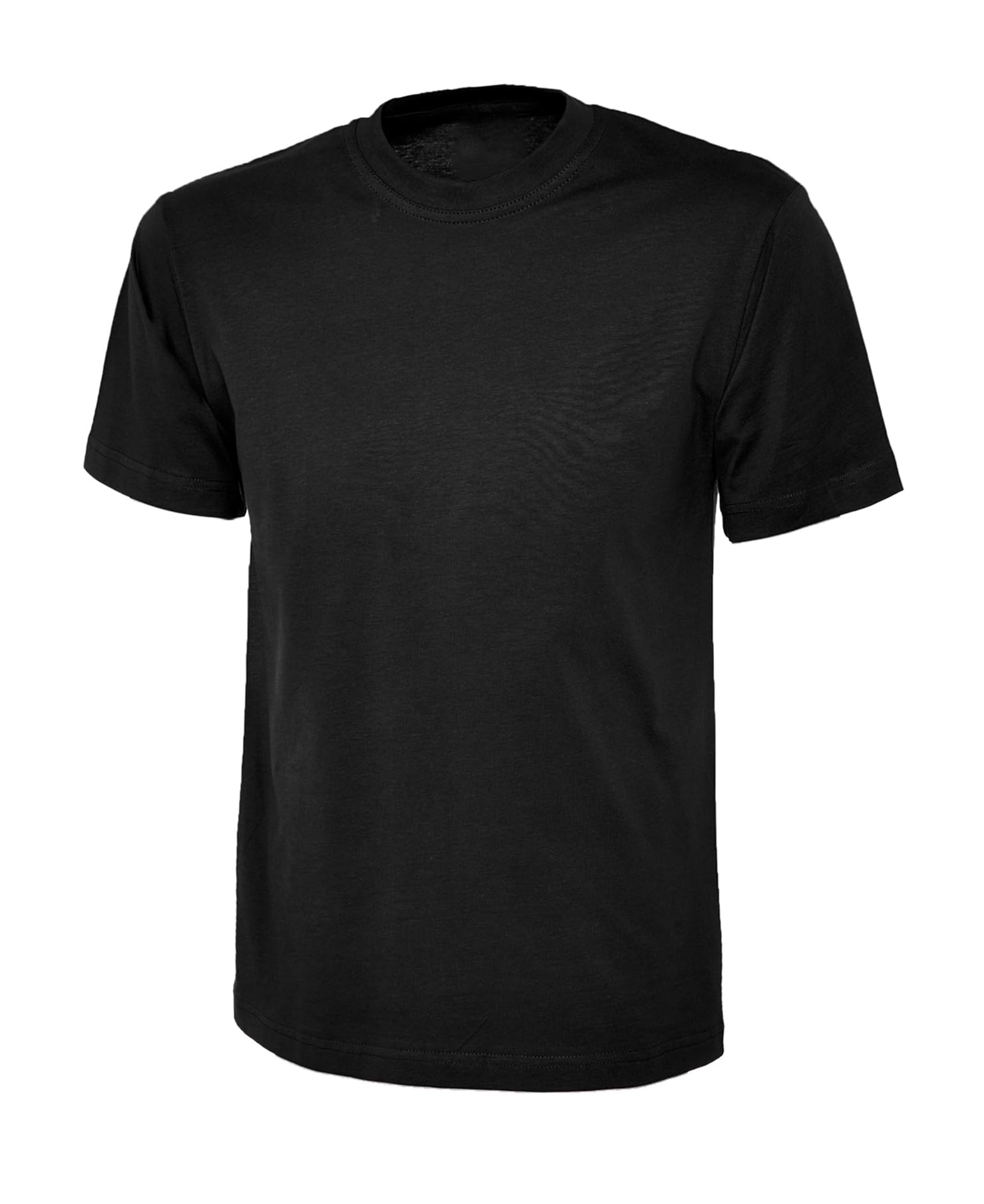 COOZO Mens Classic T-Shirt - Black - 5XL