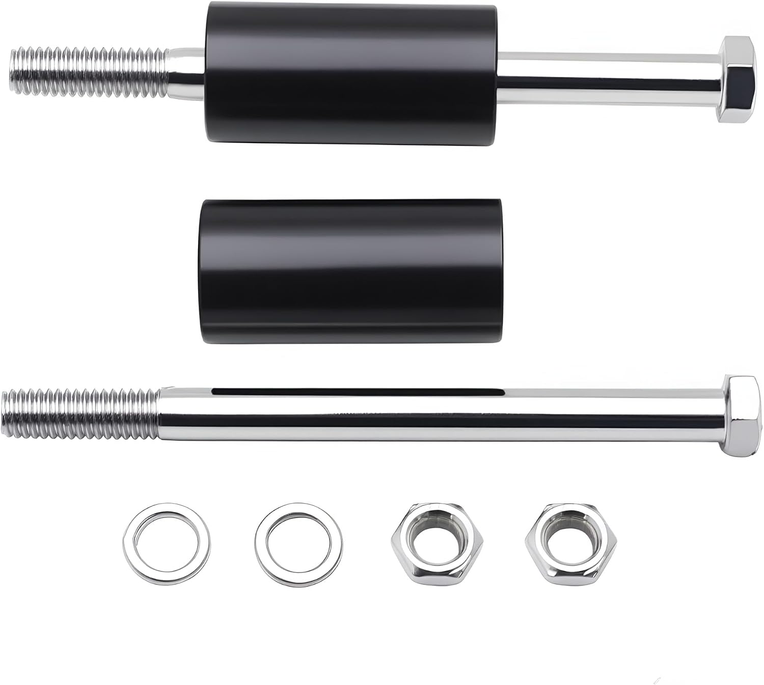 2'' Motorcycle Handlebar Risers Extension for Harley Davidson Touring Models 2'' Handlebars Spacers (Black)