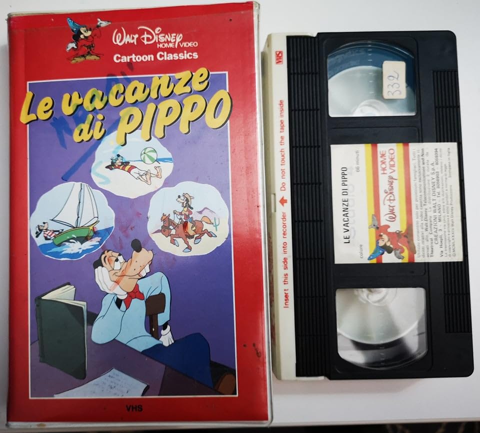 A.A.V.V. TeknoFilm - VHS - LE VACANZE DI PIPPO di Jack Kinney e Jack Hannah (1984) - WALT DISNEY (INEDITO IN DVD)