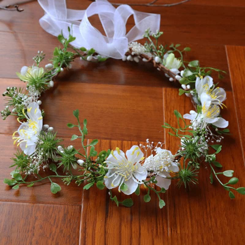 JSEIAJB Garland Bridal Headdress Seaside Holiday Accessories Headflower Hair Hoop Hair Accessories
