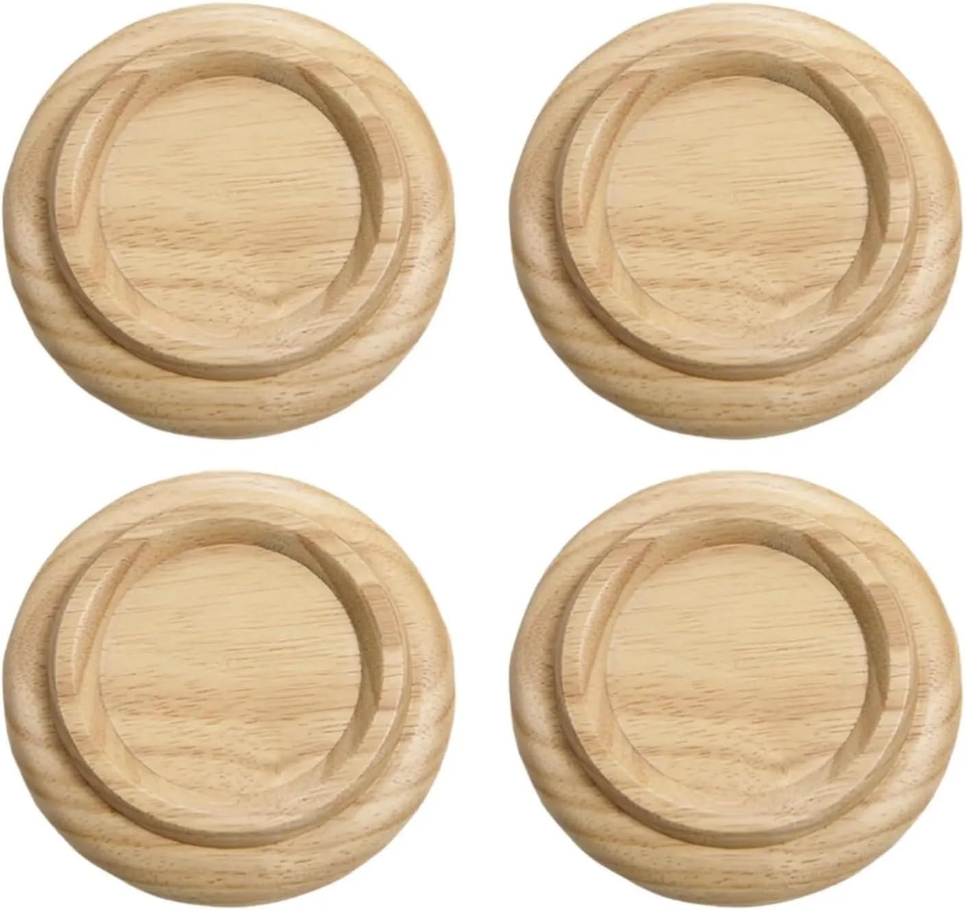 Piano Caster Cup 8pcs Upright Piano Caster Cups Wooden Multifunction Pedal Cushion for Protecting Floors(Brown)