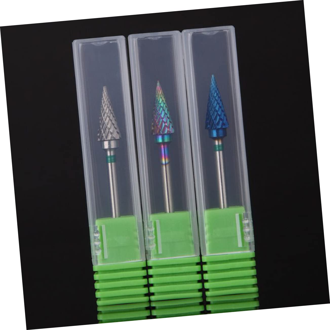 Punta Fresa Unghie Rotonda in Tungsteno Argento per Macchina | Lime per Dita e Piedi, Rifinitura, Lucidatura e Rimozione Pelle Morta, Accessorio per Nail Art