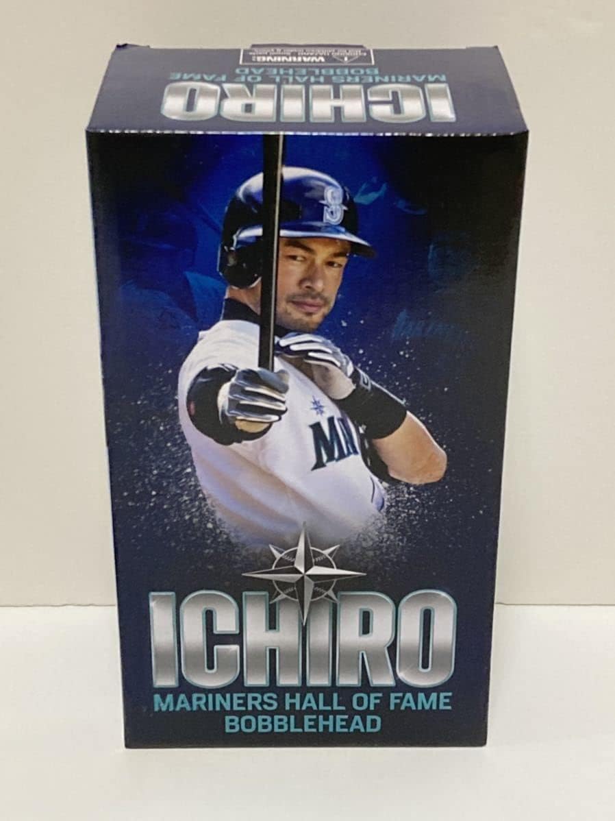 現品 イチロー ボブルヘッド 2022年殿堂入り 球場配布、バブルヘッド8/28 イチロー 2022 球場配布バブルヘッド8/28 マリナーズ殿堂入記念 首振り
