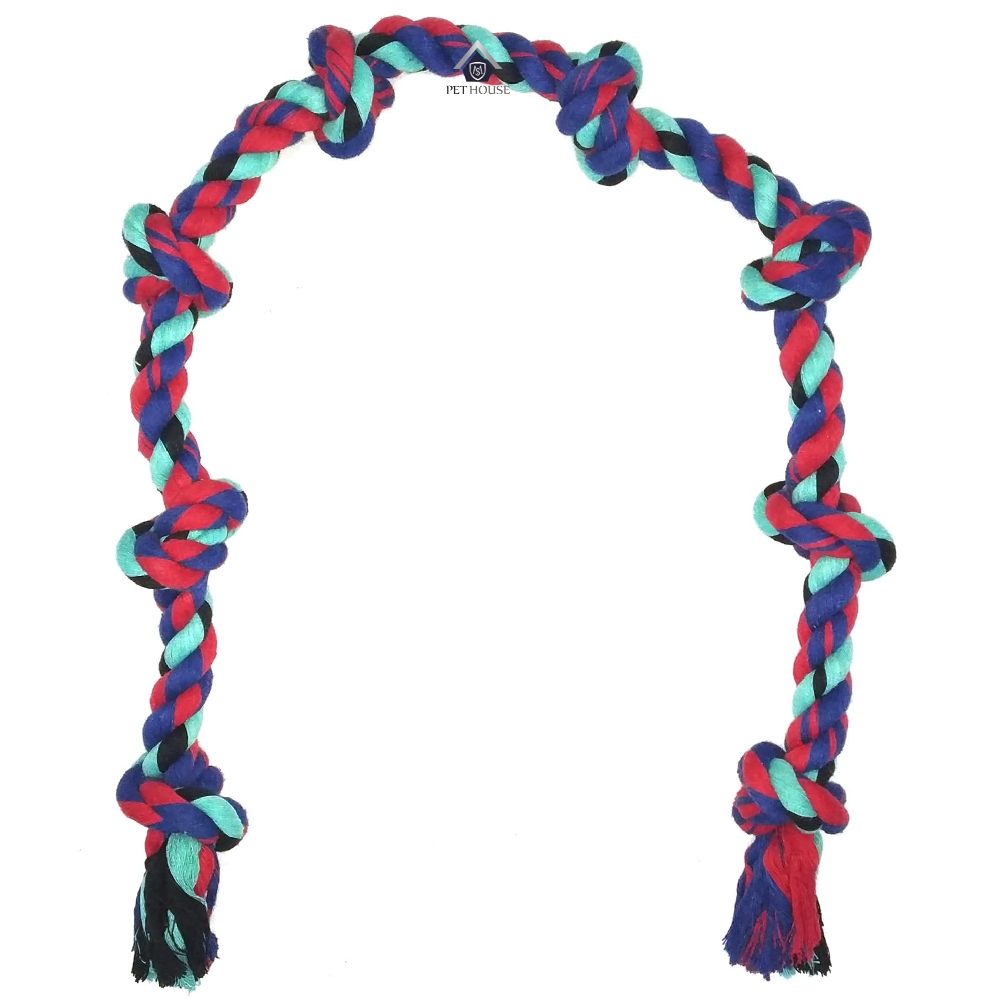 MS PET HOUSE 8 Knots Cotton Rope 40 Inch Long Dog Chew Toy for Medium to Adult Dogs- Extra Durable (Same Color - XXL) (B09237KR9Q) Amazon Price History, Amazon Price Tracker
