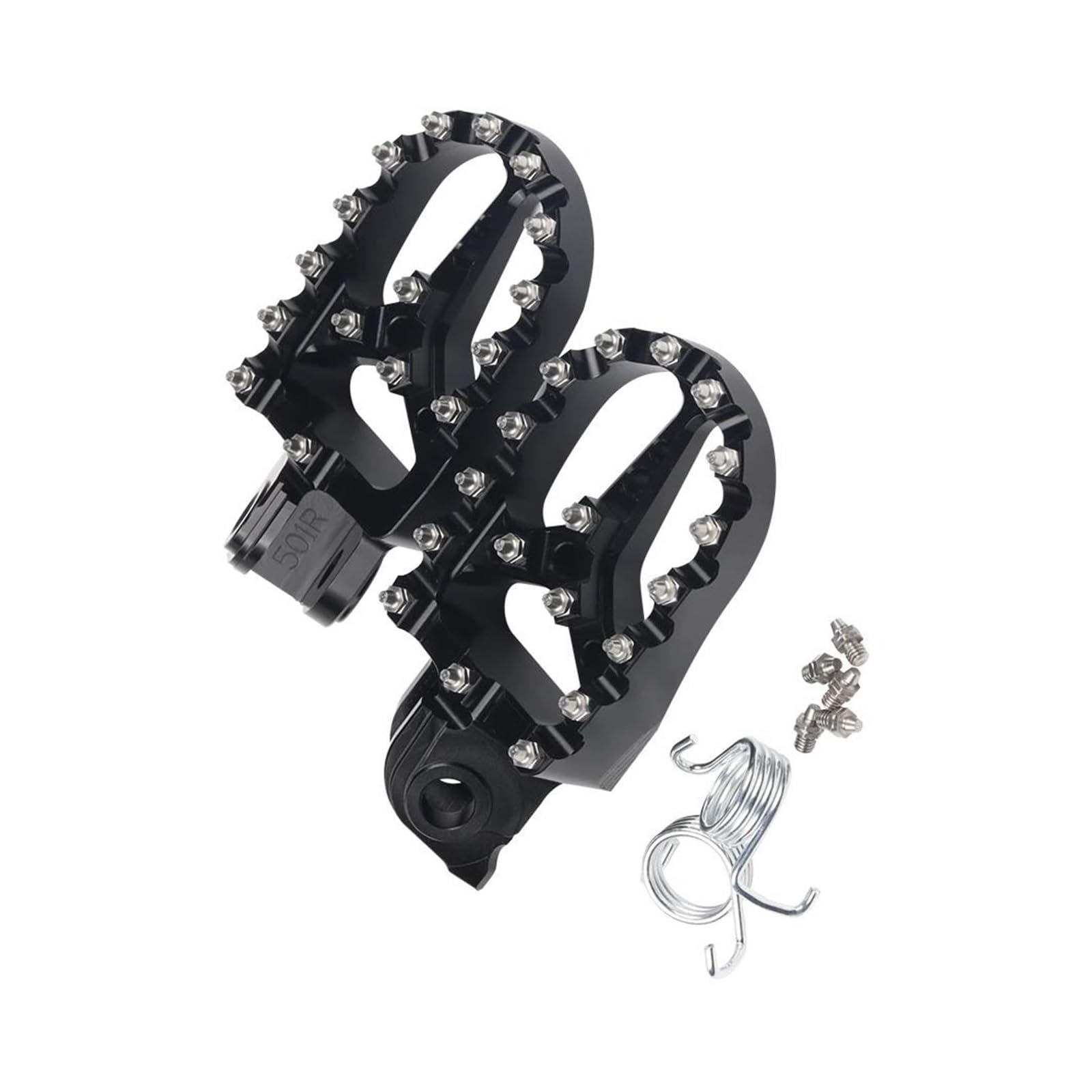 Reposapiés para 200-530XC-W/XCF-W 2006-2016 Estribos Moto | Reposapiés Motocicleta(Negro)