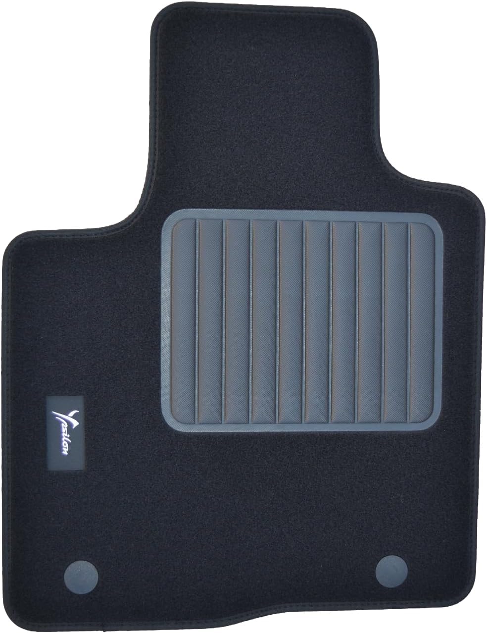 Tappetini per Lancia New Ypsilon dal 2011, moquette di alta qualità, 2 Pin di Sicurezza, Battitacco in gomma, Made In Italy