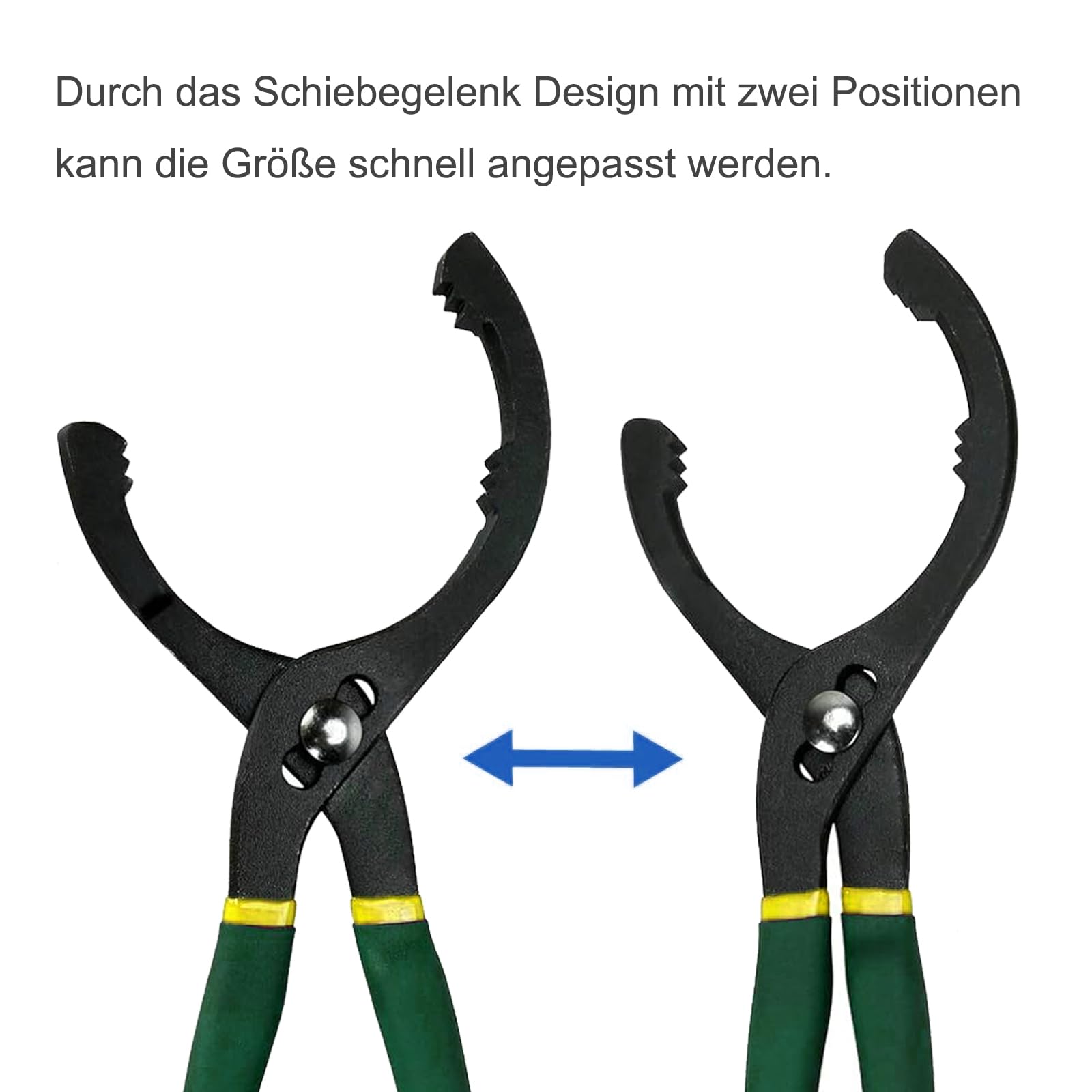 Pinza Filtro Olio Regolabile 24cm - Per Auto E Moto Da 40mm A 150mm - Foto 11