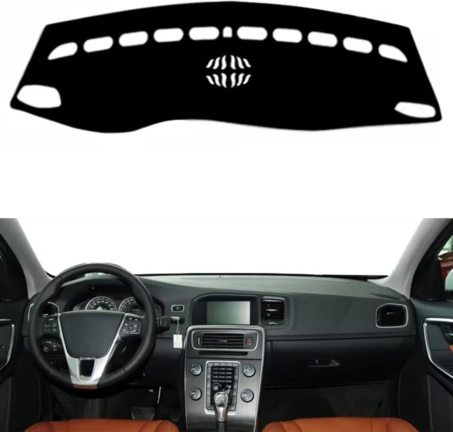 DdaiXQ Car Dashboard Mat For Volvo S60 2010-2017, Anti Slip Anti Glare Dustproof Dashboard Cover Pad Protector Dash Cover Sunshade Dashmat