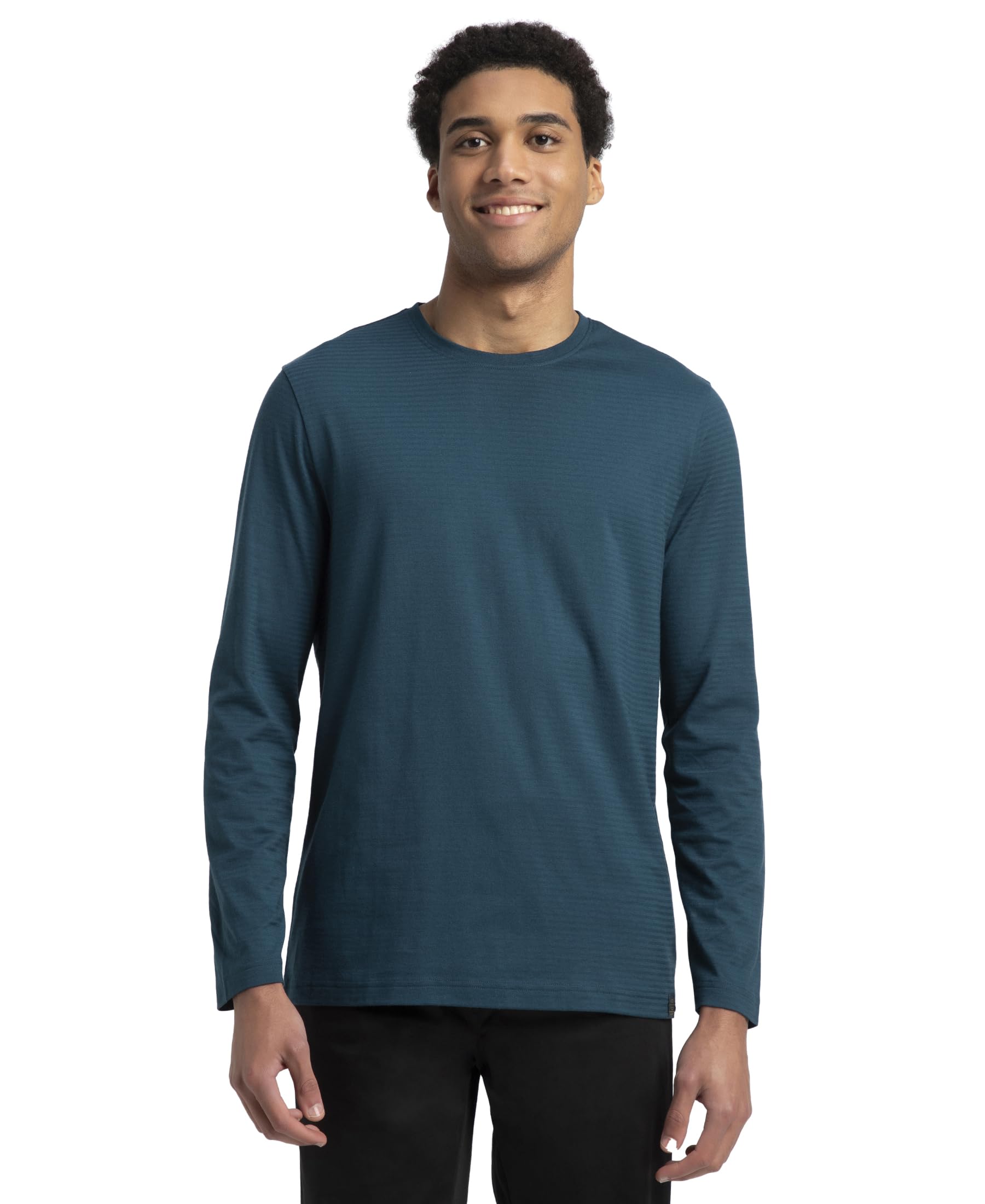 IM22 Men's Super Combed Supima Cotton Solid Round Neck Full Sleeve Regular Fit T-Shirt