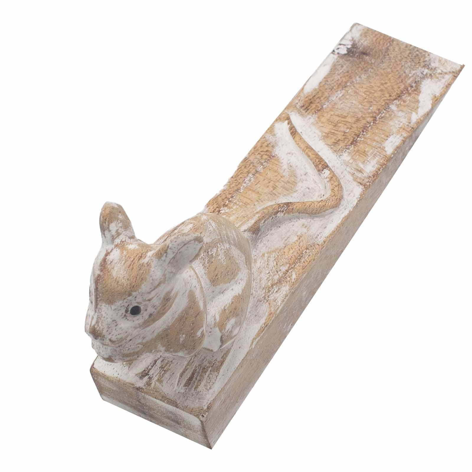 Hand Carved Doorstop - Dormouse