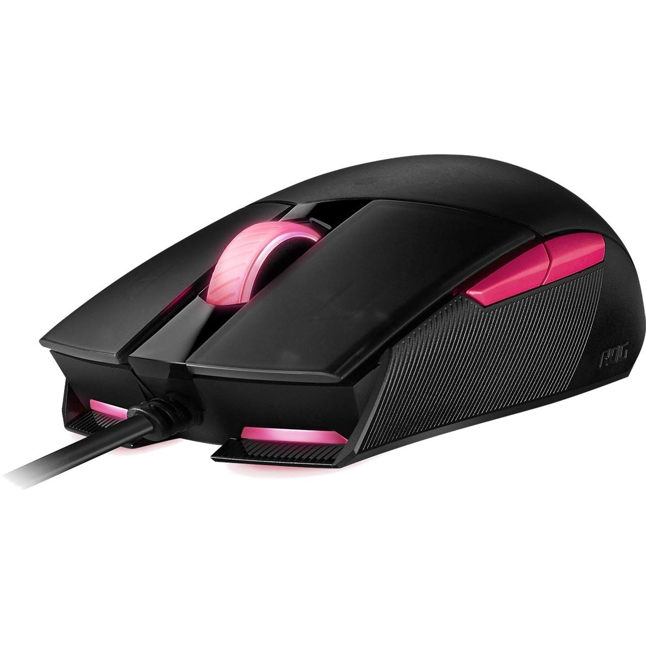 ASUS Ratón óptico para Juegos - ROG Strix Impact II Electro Punk Edition | Sensor de 6.200 dpi | Ratón para Juegos con Cable para PC | Ultimate Comfort | Aura Sync RGB, Armoury II